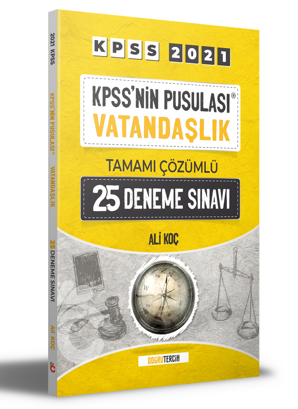 2021 KPSS'NİN Pusulası Vatandaşlık Tamamı Çözümlü 25 Deneme Sınavı Doğru Tercih Yayınları